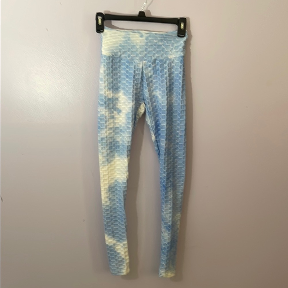 Blue and White Leggings